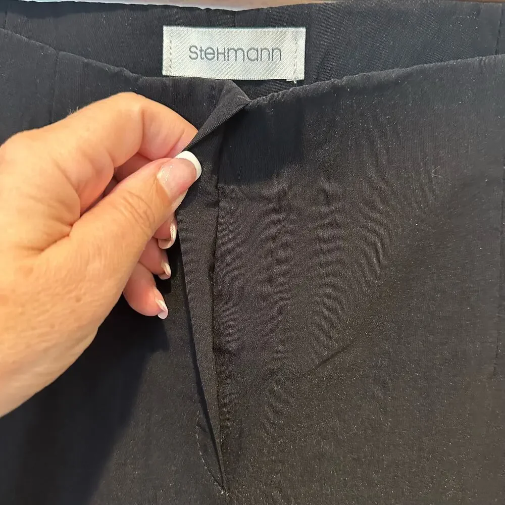 Stehmann Minimalist  Ina 740 in Black The Perfect Pull On Trouser Pants 29″ Leg - Picture 13 of 15